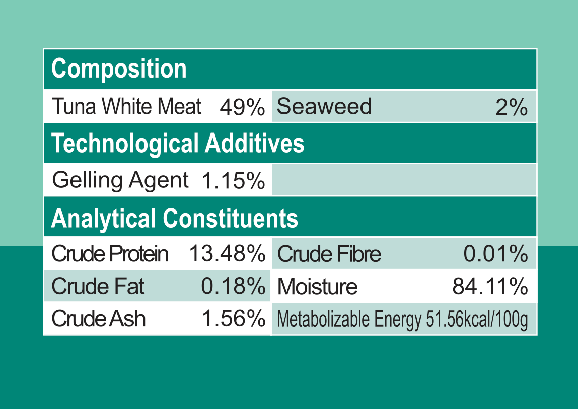 TUNA FLAVOURED WITH SEAWEED (170g)