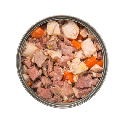 CHICKEN & BEEF WITH VEGETABLES & BROWN RICE (170g)