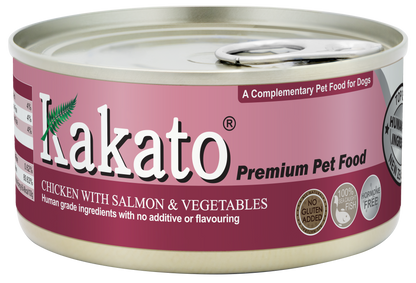 CHICKEN WITH SALMON & VEGETABLES (170g)