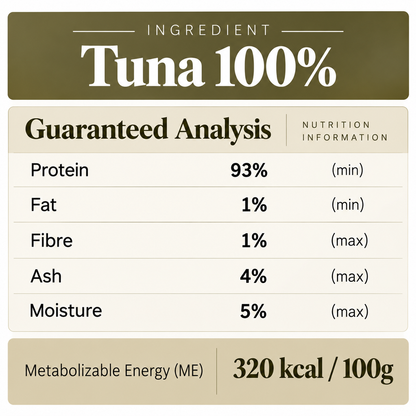 Freeze-dried Pure Meat Snack - Wild Caught Tuna (20g)