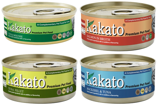 Kampa Shop – Premium 8 Pack Kakato Trial Fish Selection for Cats